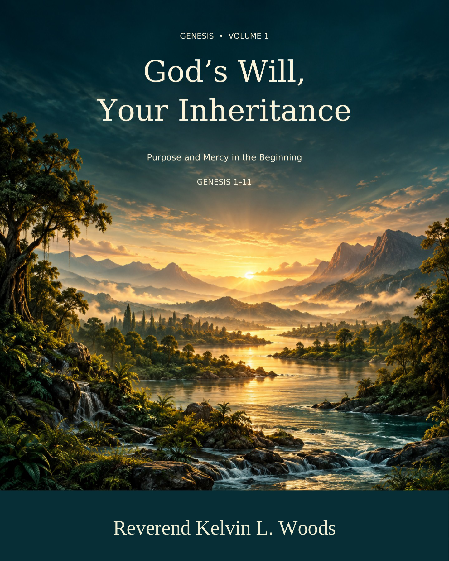 Cover of God’s Will, Your Inheritance, Genesis Volume 1 by Reverend Kelvin L. Woods